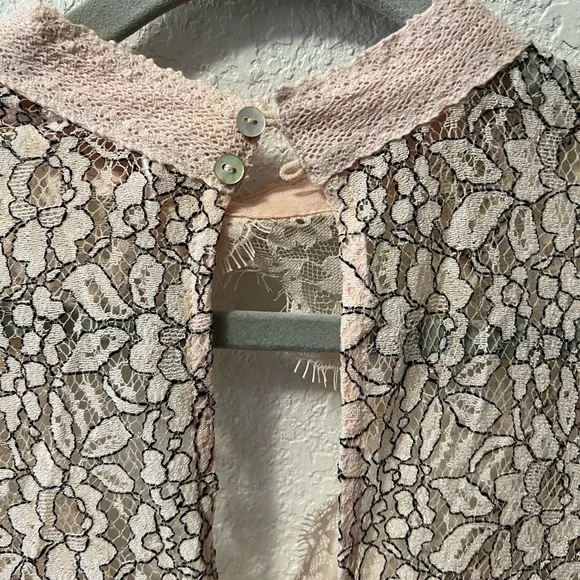 Free People Tell Tale Cutout Lace Tunic/mini dress - Picture 10 of 13